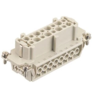 Conector rectangular hembra