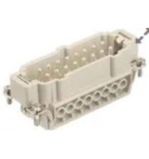 Conector rectangular macho